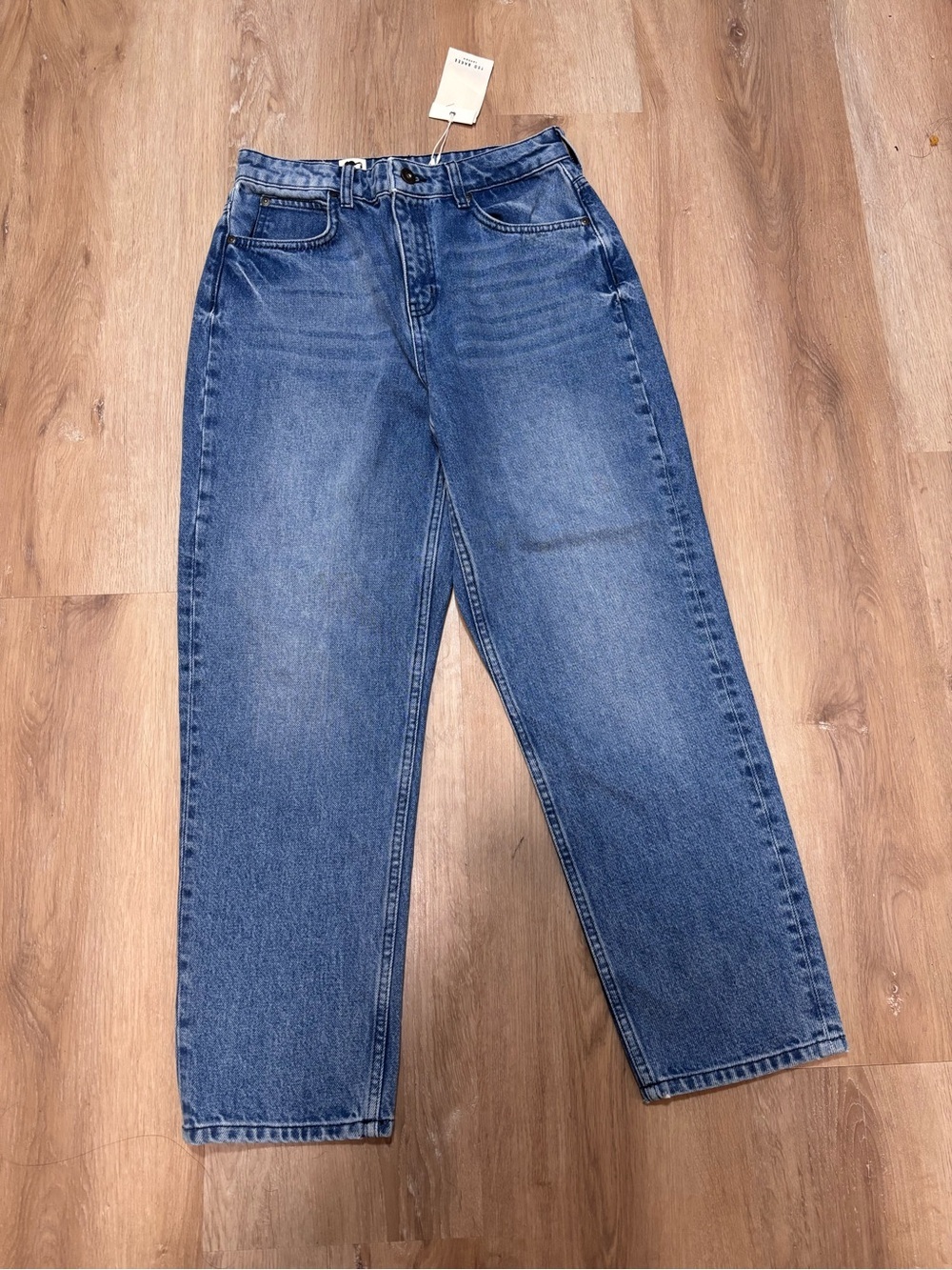 NWT Ted Baker Women's straight leg denim mid Blue Jeans size 28
